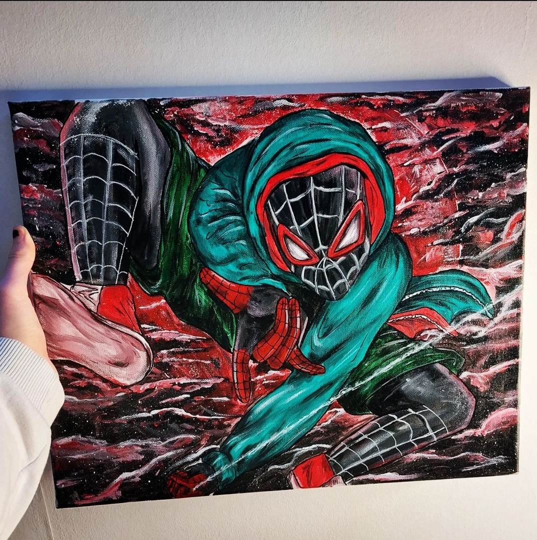 Spiderman custom painting