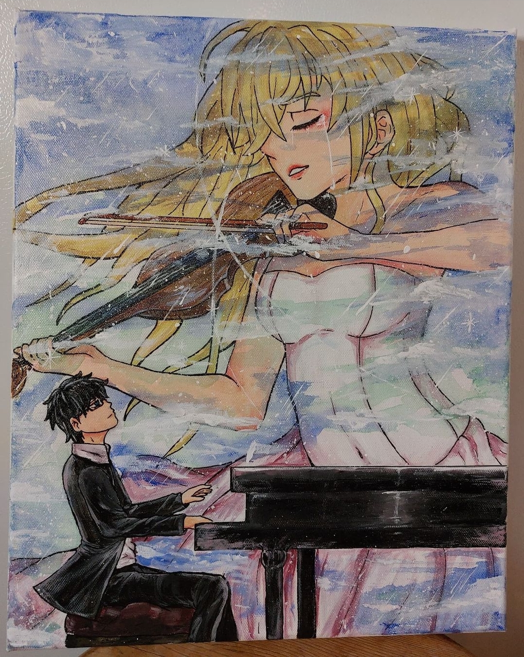 Your lie in April custom painting